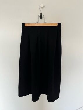 Forever 21 Black Midi Pleated Skirt